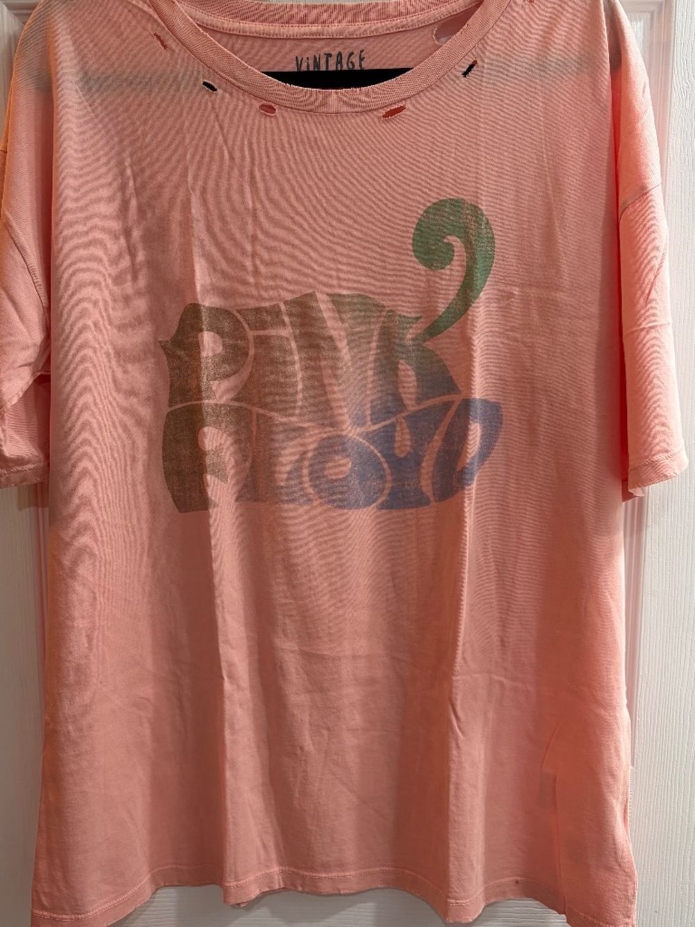 Vintage brand Pink Floyd Salmon-pink Short Sleeve Tee